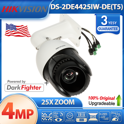 #ad Hikvision Original DS 2DE4425IW DE T5 4MP PTZ 25X Zoom IP Camera PoE Speed Dome $360.05