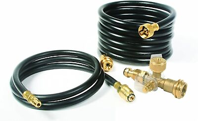 #ad Propane Brass 4 Port Tee Comes with 5ft and 12ft Hoses $105.00