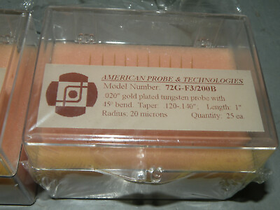 #ad 26 NEW American Probe amp; Technologies 72G Gold Tungsten Probes 1quot; 20um 45° $175.00