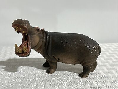 #ad Schleich HIPPO Open Mouth Small Figure 2012 Animal Wildlife Hippopotamus 4quot; $16.99