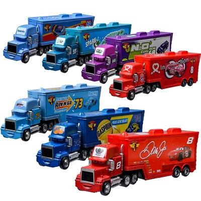 #ad Disney Pixar Cars Lot Mack Hauler Truck 1:55 Diecast Model Car Toys Collect Boys $15.99