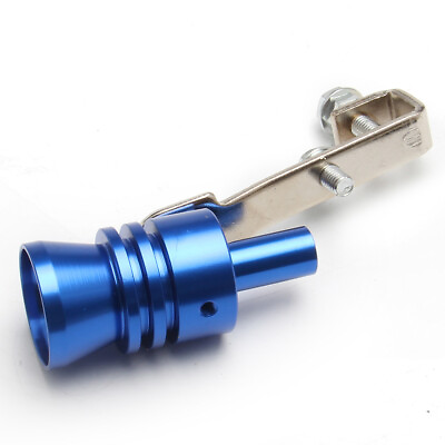 #ad Universal Blue Turbo Sound Exhaust Muffler Pipe Whistle Car Roar Maker L $4.99