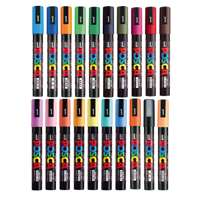 Posca Paint Pens Markers Medium Point Set PC 5M 20 Colors US Seller $39.99