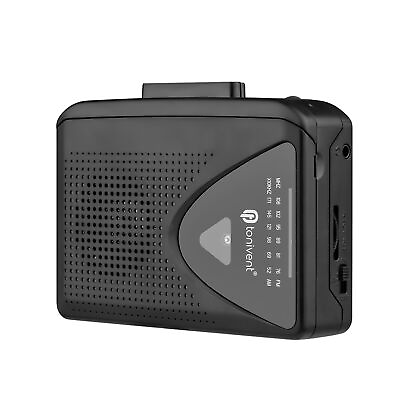#ad Portable Cassette Player FM AM Radio Auto Reverse Stereo Tape Player Black G2M3 $21.69