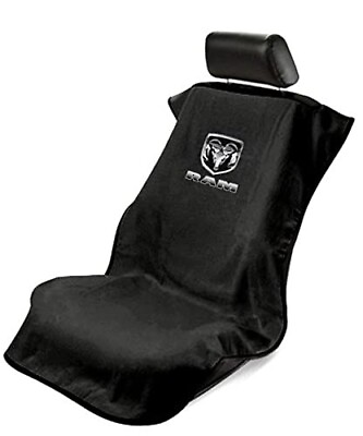 #ad 1 Seat Armour Seat Protector Cover Towel w NEW Ram Logo Black $37.95