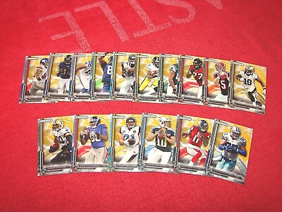 #ad 2014 TOPPS STRATA FOOTBALL 16 DIFFERENT GOLD PARALLEL CARDS 18 8 $6.99
