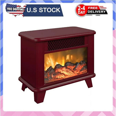 #ad NEW Electric Fireplace Personal Space HeaterCinnamon，fast delivery $46.80