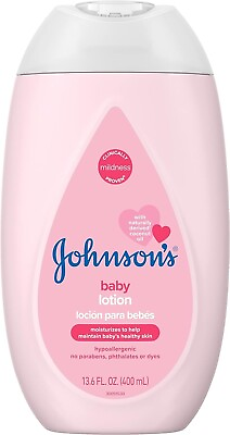#ad Johnson#x27;s Moisturizing Pink Baby Lotion with Coconut Oil 13.6 Fl. Oz $7.95