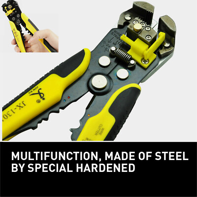 #ad Wire Cutter Crimper Cable Strippers Pliers Self Adjusting Terminal Electric Tool $13.99