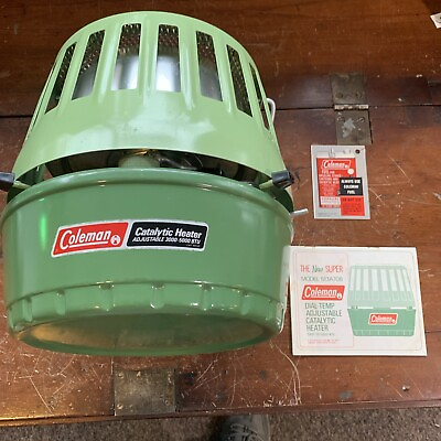 #ad 1972 COLEMAN CATALYTIC HEATER 3000 5000 UNUSED IN BOX W PAPERS MODEL 513A708 $95.00
