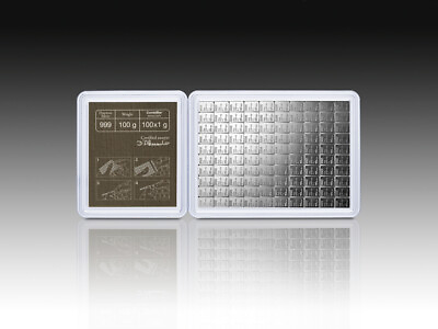 #ad Valcambi 100 x 1 Gram Silver CombiBar with Assay Card 100 gram $165.53