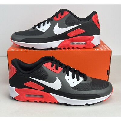 #ad Nike Air Max 90 G Golf Shoes #x27;Black Infrared#x27; CU9978 010 Mens Size 13 $85.29