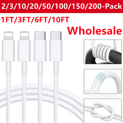 #ad #ad Wholesale LOT USB C Fast Charger Cable Type C For iPhone 14 13 12 11 Pro Max XR $349.99