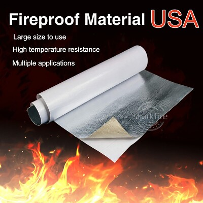 #ad Heat Shield Adhesive Backed Mat Heat Insulation Sheet Reflective for Hose Pipe $32.49