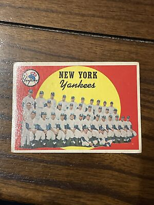 #ad 1959 Topps High # New York Yankees #510 $14.99