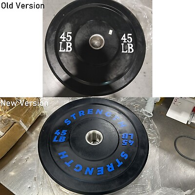 #ad Pre Owned 45 lbs Bumper Plate Olympic 2 inch Rubber Weight Plate 1 Pack $46.99
