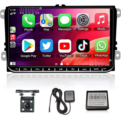#ad For VW Volkswagen Jetta Passat Android 12 Car Stereo Radio Carplay GPS Navi Cam $103.99