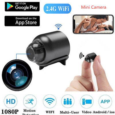Mini Spy Camera WiFi HD 1080P Hidden IP Night Vision Camcorder Home Security Cam $15.59