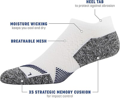 #ad #ad Gildan Mens Strategic Cushion No Show Socks With Tab Back 6 12 or 18 pair $9.99