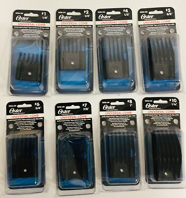 #ad Oster Universal Comb Sizes #1 #2 #3 #4 #5 #6 #7 #8 #10 For Oster Clipper $9.95