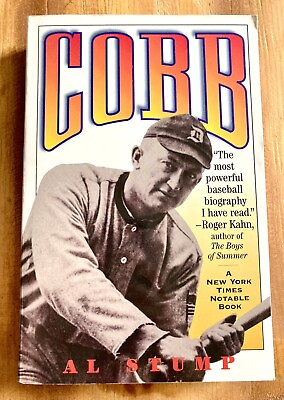 #ad COBB: A BIOGRAPHY by AL STUMP 1994 FIRST PRINTING SOFTCOVER BOOK BASEBALL VG $3.99