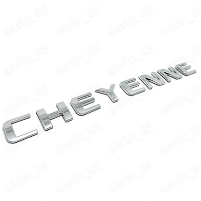 #ad Cheyenne Fender Rear Emblem Decal Badge Nameplate Letter Silverado Chevrolet GM $16.89