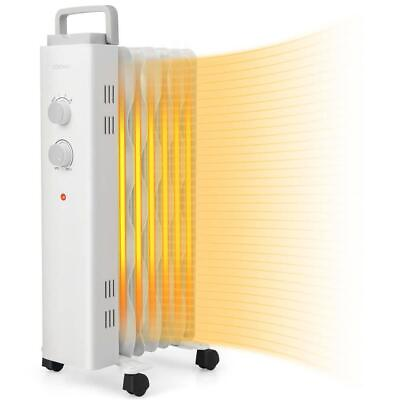 #ad #ad Costway Radiant Heater 1500W Oil Filled Space ElectricSafety Protection 12.5A $91.72