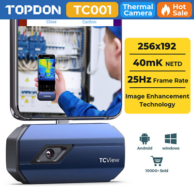 #ad TOPDON TC001 Thermal Imaging Camera 256x192 40mK USB Type C Android OnePro Grade $219.00