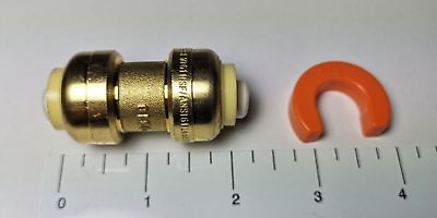 #ad 10 1 2quot; X 1 2quot; PUSH FIT COUPLINGS WITH 1 FREE DISCONNECT CLIP LEAD FREE BRASS $22.87