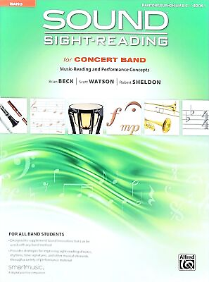 #ad Sound Sight Reading for Concert Band Baritone Euphonium B.C. Book 1 $17.99