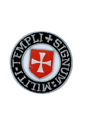 #ad patch iron embroidered crusader knights templar cross army chrisitan religious $4.91