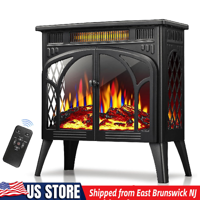 #ad Electric Fireplace26.5#x27;#x27; Black with Overheating Safety System from NJ 08816 $169.99