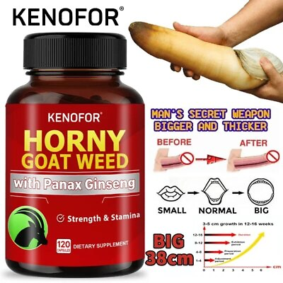 #ad Horny Goat Weed with Maca Root 120 Capsules Sexual Enhancer for Men amp; Women $14.87