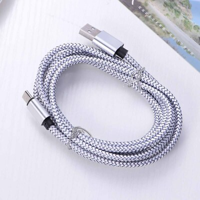 #ad USB Type C Cable Nylon Braided 2M 2.0A Quick Data Sync and Charging Cable ✪ $8.19