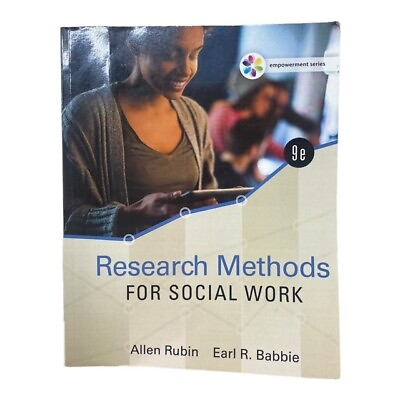 #ad Empowerment Series: Research Methods for Social Work by Rubin Allen Babbie E $30.89