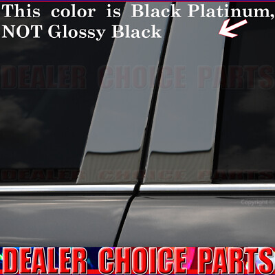 #ad BLACK PLATINUM STAINLESS STEEL Pillar Posts for 2006 08 2009 2010 Dodge Charger $41.89