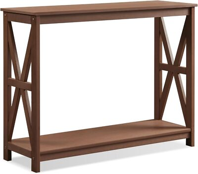 #ad Console Table Accent Side Stand Beside Wall Display Storage Shelf Entryway $129.99