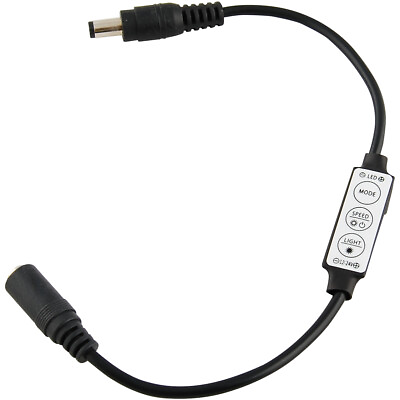 #ad LED Low profile Inline Controller 💡 Dimmer Switch Strip Lights black 12V 24V $2.79