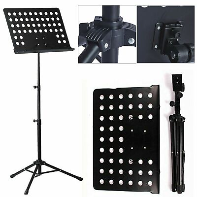 #ad New Music Stand Adjustable Heavy Duty Orchestral Folding Sheet Stand Tripod Base $17.90