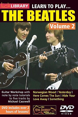 #ad Lick Library LEARN TO PLAY Lennon#x27;s THE BEATLES Vol.2 Guitar Lessons Video DVD $23.95