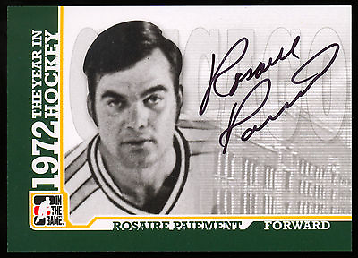 #ad 1972 ITG THE YEAR IN HOCKEY WHA AUTOGRAPH ROSAIRE PAIEMENT NM MT CHICAGO COUGARS $29.74