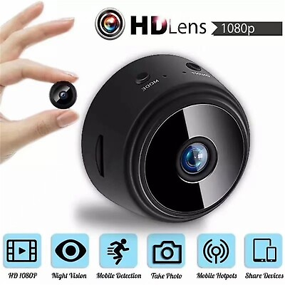 #ad 1080P Wifi Security Camera Detects Cam HD Motion Night Wireless A9 Webcam $5.99