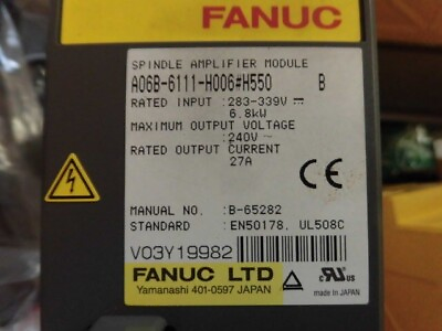 #ad FANUC A06B 6111 H006#H550 B Servo amplifier Module $1430.00