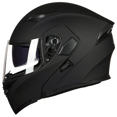 #ad ILM Pre Owned Full Face Motorcycle Helmet Winter Modular Dual Visor DOT 902 $49.99