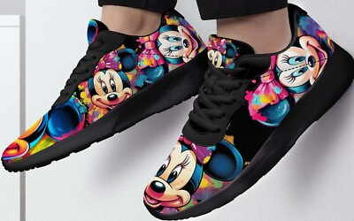 #ad #ad Disney Park Shoes Mickey Minnie Gift Disney Style Sneakers Air Mesh Running Shoe $43.19