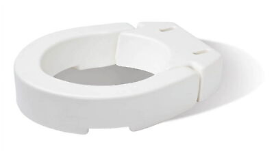 #ad NEW Hinged Toilet Seat Riser for Standard Round Seats 300 lb Capacity $34.99