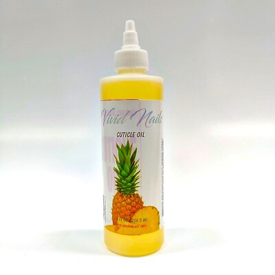 #ad Vivid Nails Cuticle Oil Pineapple Scented Salon Professional 8 oz $13.00