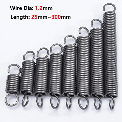 #ad Expansion Springs Extension Tension Spring Wire Dia 1.2mm OD 6 12mm L=25 300mm $2.64
