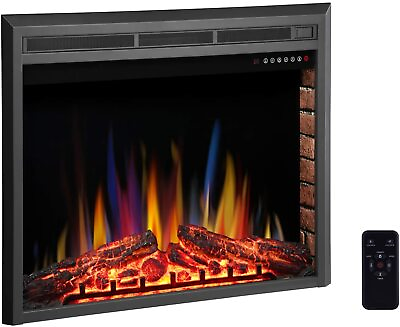 #ad R.W.FLAME 36#x27;#x27; Recessed Electric Fireplace InsertRemote Control750W 1500W $275.99