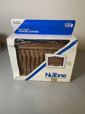 #ad VTG NuTone Two Note Door Chime LB 13MA Concord Two Door Note Capable Brown $35.99